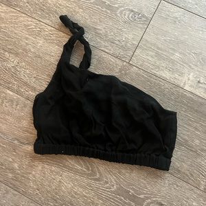 Cropped Zara one shoulder tank top